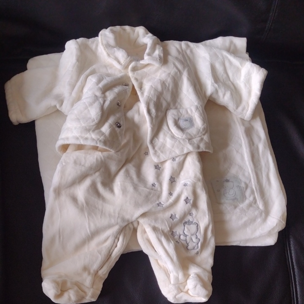 Cozy Cream Baby Outfit Set